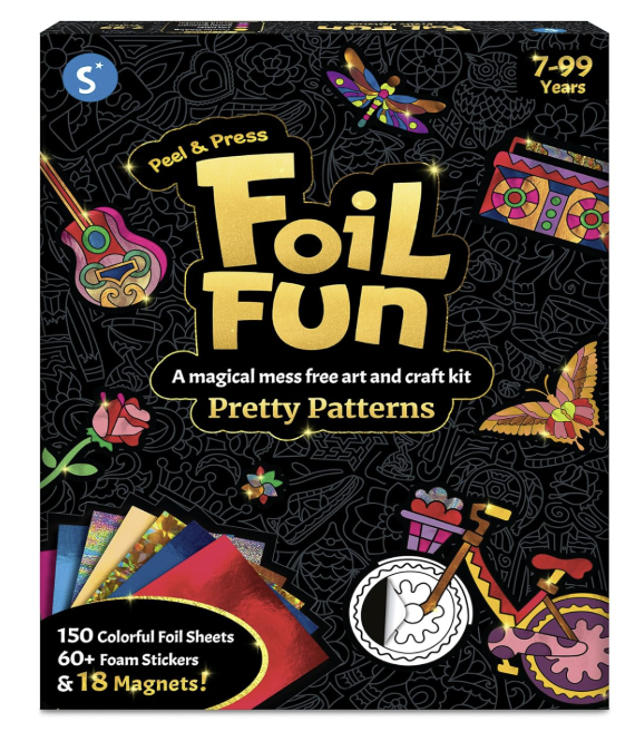 Skillmatics Foil Fun - Pretty Patterns, Mess-Free Art, Magnets.