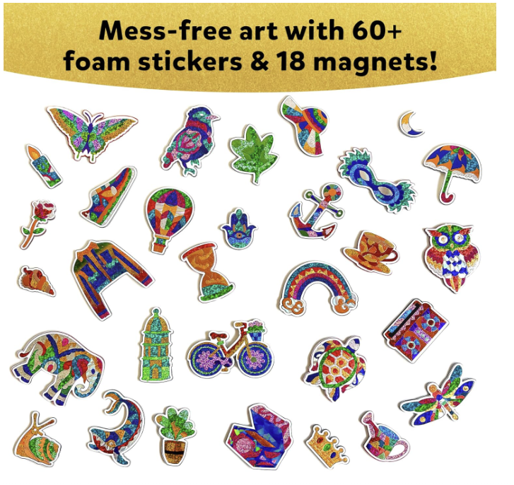 Skillmatics Foil Fun - Pretty Patterns, Mess-Free Art, Magnets.