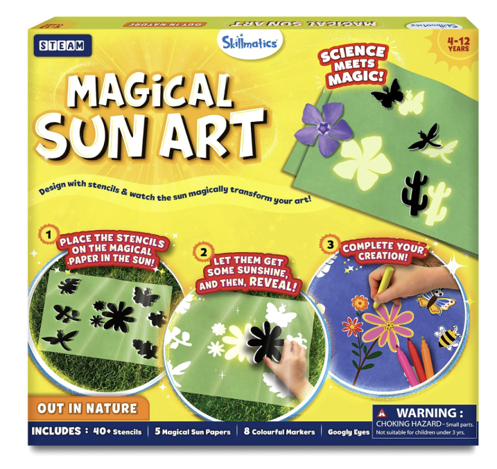 Skillmatics Sun Paper Art Kit - Mess-Free STEM Craft Kit for Kids.