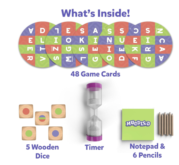 Skillmatics - Muddled, Fast-Paced Word Building Game for fun kids and families.