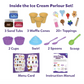 Skillmatics Sandeezy Pretend Play Ice Cream Parlour Set – Sand Playset with Moulds, Tools.