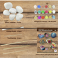 TOYKRAFTT Dot Mandala Rock Painting Kit for Kids 8-12, White River Rocks.