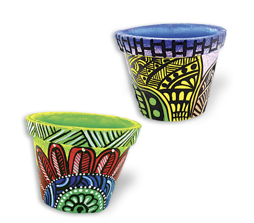 TOYKRAFTT Terracotta Bonanza, Pot Painting Kit, Mandala Art Kit for Kids.