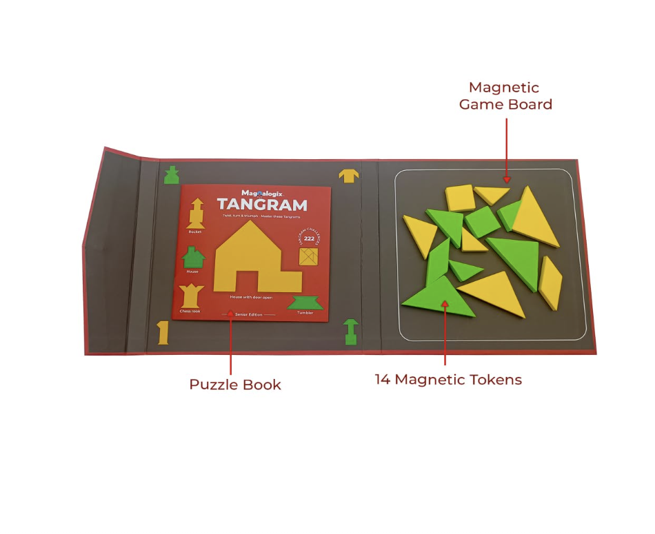 Magnalogix Magnetic Tangram – Senior Edition