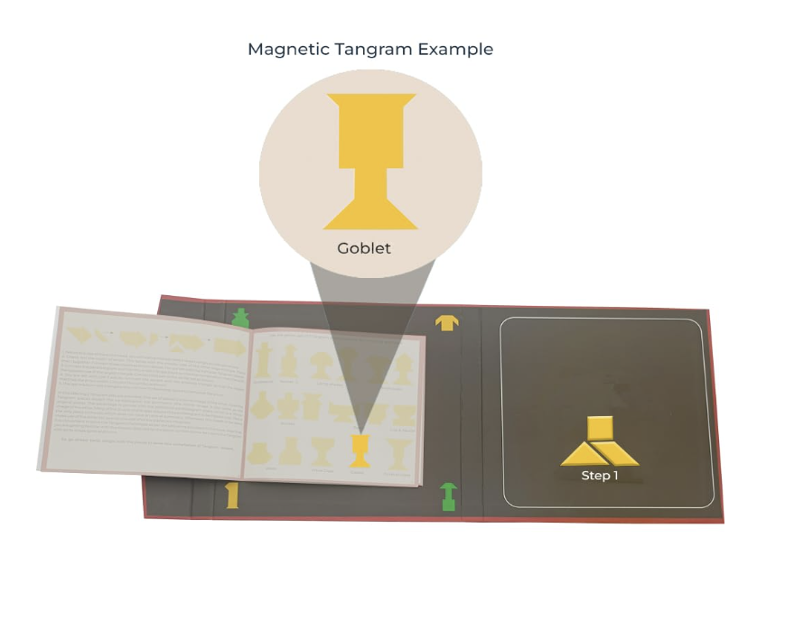 Magnalogix Magnetic Tangram – Senior Edition