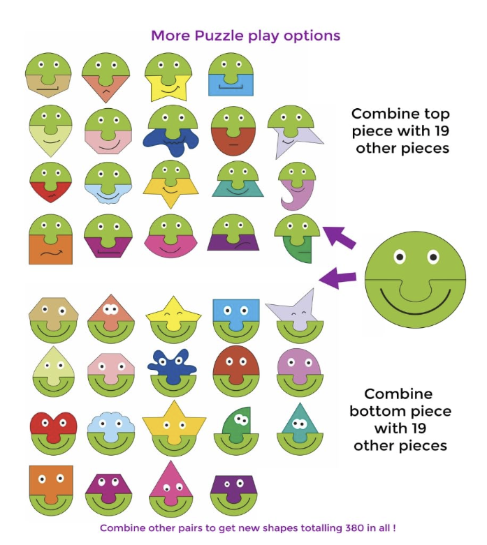 TOYKRAFTT Super Shapes Puzzles