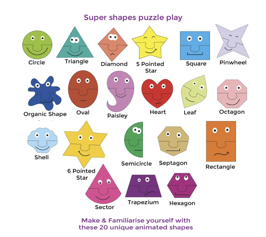 TOYKRAFTT Super Shapes Puzzles