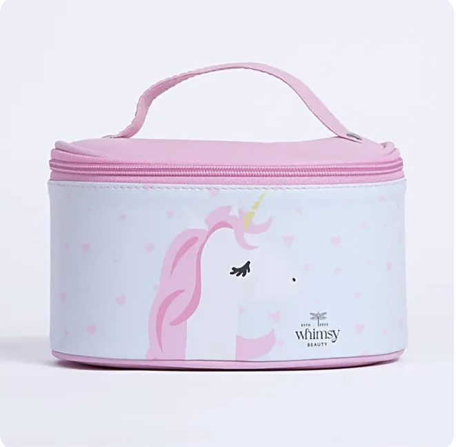 Whimsy Unicorn Travel Beauty Kit for kids and Teens.