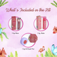 Whimsy Beauty Organic Beauty Kit for Girls - 3 Pcs Non‑Toxic Makeup Set