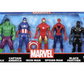Marvel 6-Inch Hulk, Captain America, Iron Man, Spider-Man, & Black Panther Action Figure.