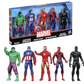 Marvel 6-Inch Hulk, Captain America, Iron Man, Spider-Man, & Black Panther Action Figure.