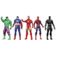 Marvel 6-Inch Hulk, Captain America, Iron Man, Spider-Man, & Black Panther Action Figure.