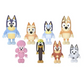NEGOCIO Bluey and damily friends Figurines set bluey 8 pcs.