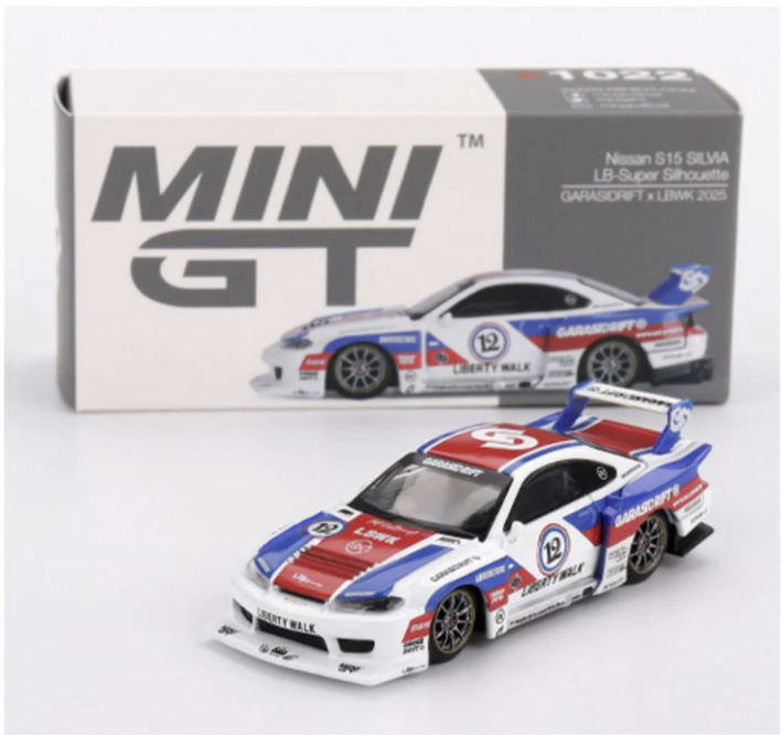 MiniGT 1022: Nissan LB-Super Silhouette S15 SILVIA GARASIDRIFT x LBWK 2025