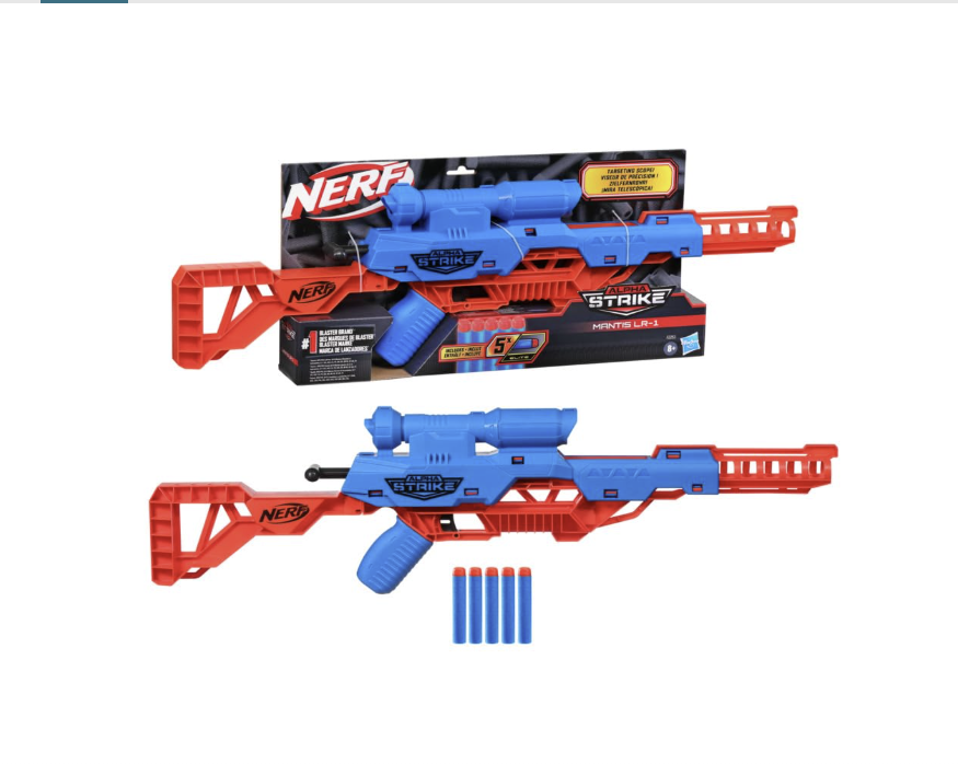 Nerf Alpha Strike Mantis LR‑1 Dart Blaster F2253.