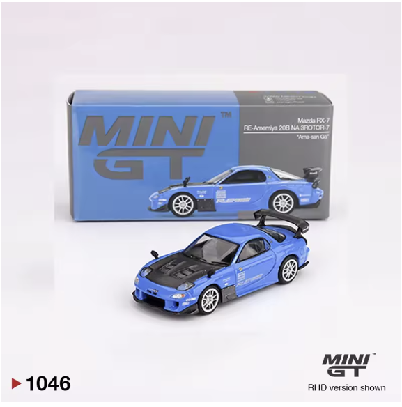 Mini GT 1046 Mazda RX-7 RE Amemiya 20B NA 3-Rotor.