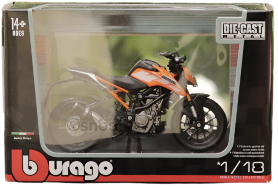 Burago KTM 250 Duke (Black Orange)