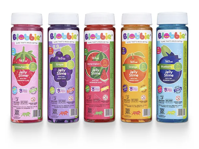 Blobbie Multicolor Fruit Scented DIY Toy Slimy Slime Gel Jelly Putty Set Art kit Toys for Boys Girls Kids 3 to 10 Years(Pack of20)