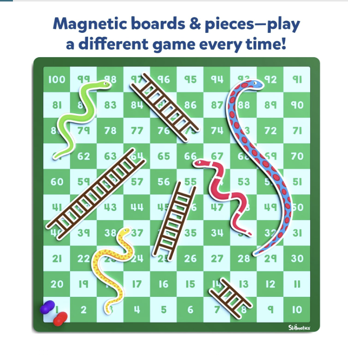 Skillmatics Snakes & Ladders - Magnetic.