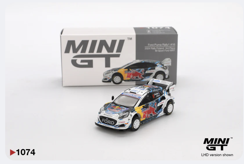 MINI GT Ford Puma Rally1 16 1074 – M-Sport Ford WRT (2024 Rally Finland | 3rd Place)