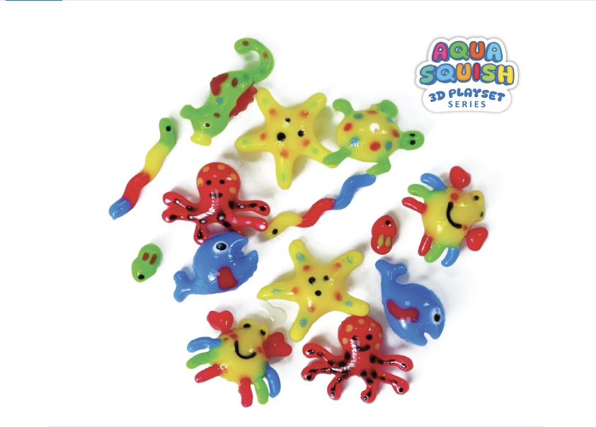 DIYScience® Ocean World Aqua Squish Kit Make More Than 40 3D Colorful Soft and Squishy Sea Creatures Magic Water Elf Gel Toys for Girls.