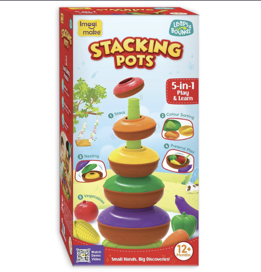 Imagimake Stacking Pots Toys.