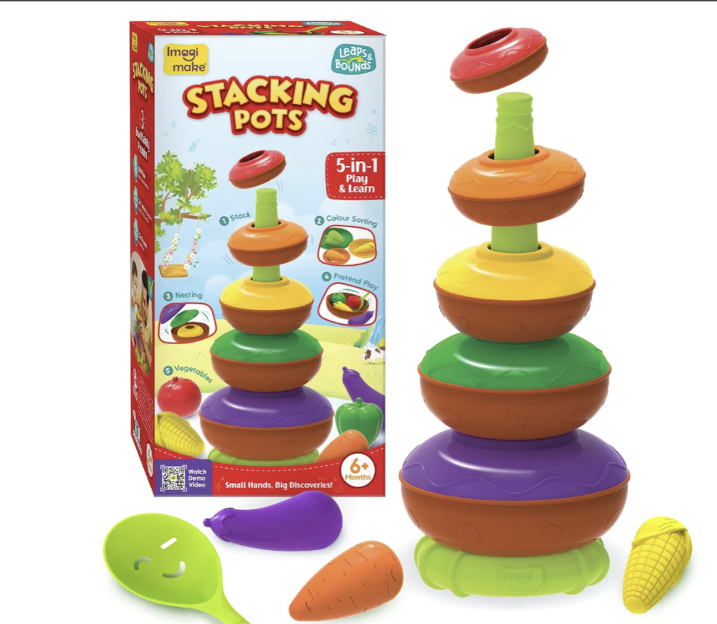 Imagimake Stacking Pots Toys.