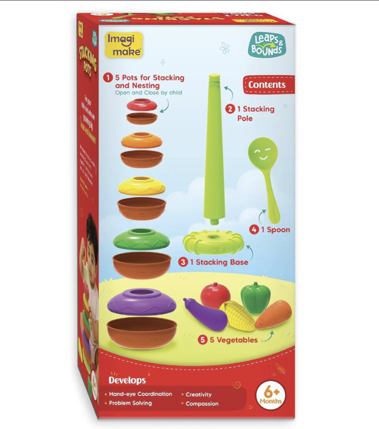 Imagimake Stacking Pots Toys.