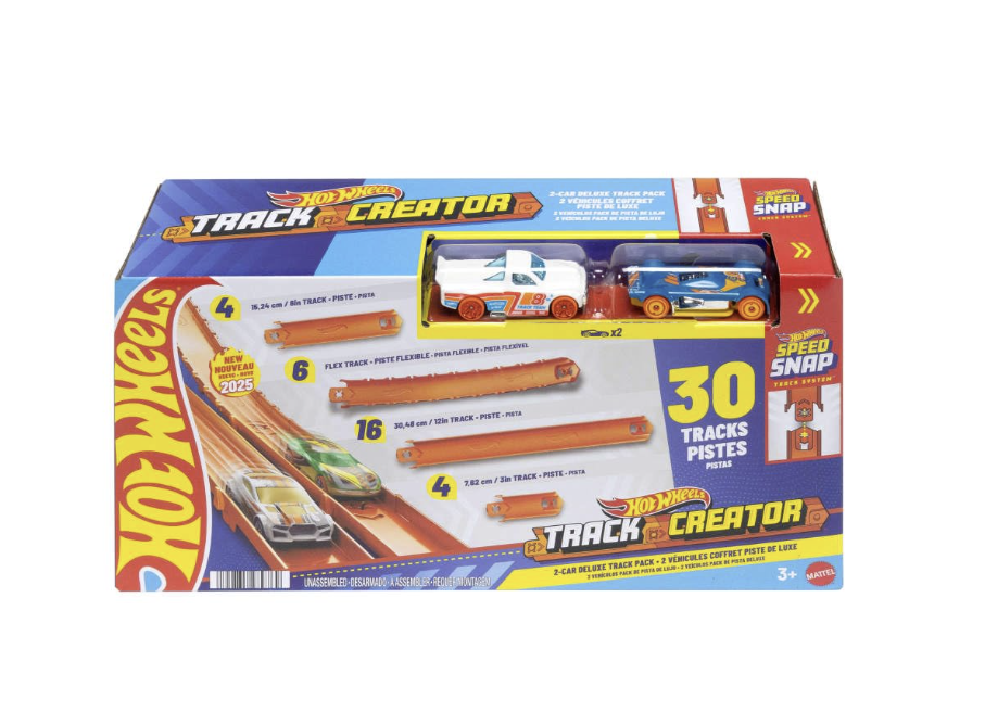 Hot Wheels Toy Car Track Set Track Creator Deluxe Pack.