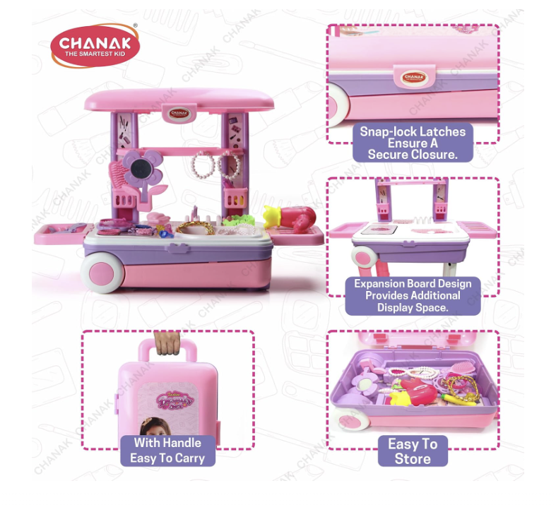 Chanak Beauty Set Suitcase on Wheels (Trolley)