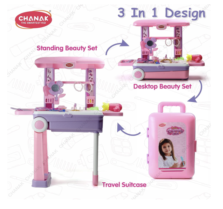 Chanak Beauty Set Suitcase on Wheels (Trolley)
