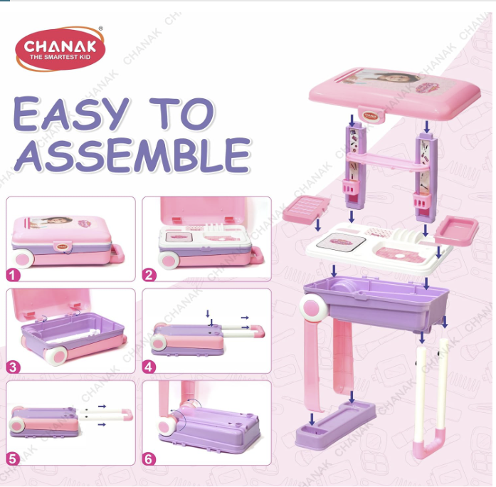 Chanak Beauty Set Suitcase on Wheels (Trolley)