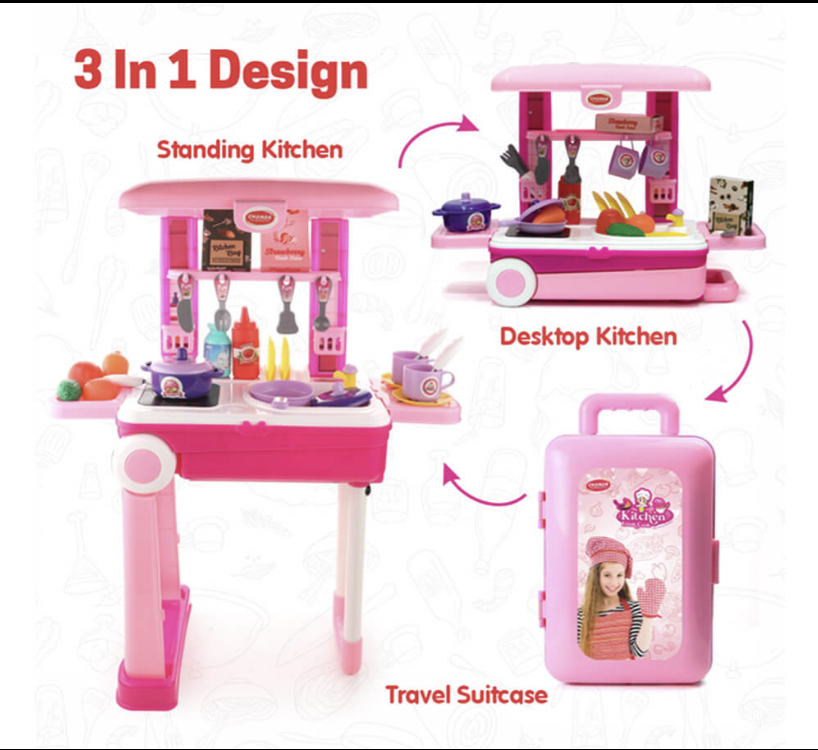 Chanak Kitchen Set Trolley (Little Chef Set)