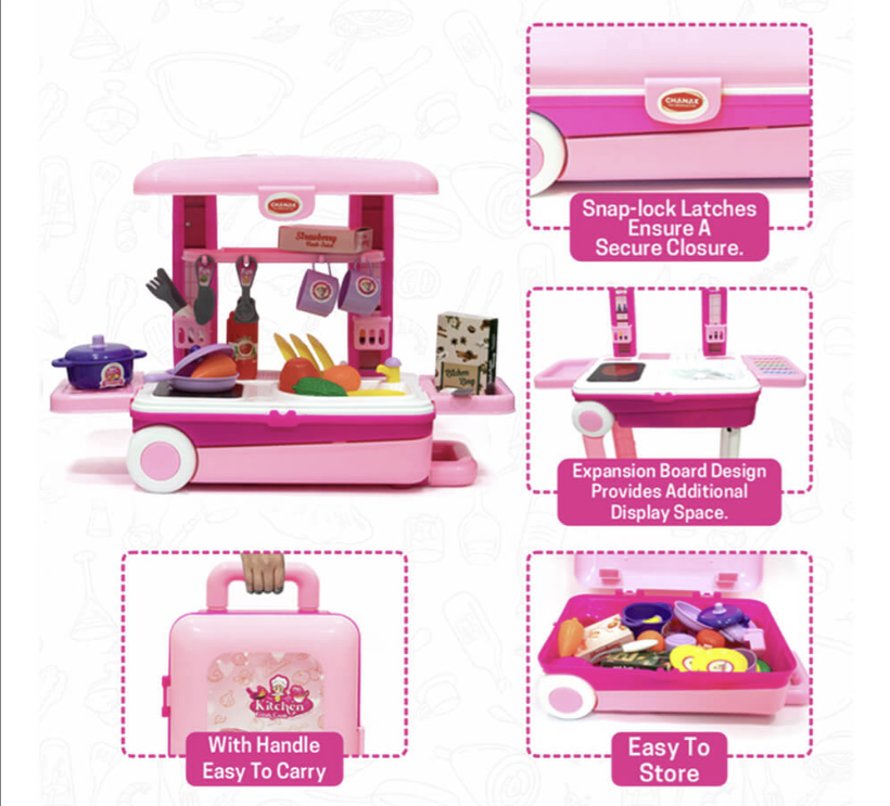 Chanak Kitchen Set Trolley (Little Chef Set)