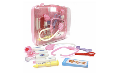 Chanak Premium Doctor Briefcase (Transparent Pink)