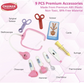 Chanak Premium Doctor Briefcase (Transparent Pink)
