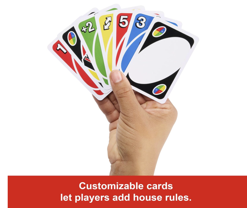 Mattel Uno Playing Card Game for 7 Yrs and Above for Adult,Set of 112 Cards, Multicolor.
