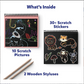 Travel Friendly Magical Scratch Art Book: Amazing Animals (Ages 3–8)