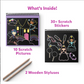 Travel Friendly Magical Scratch Art Book: Unicorns & Princesses (ages 3-8)