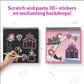 Travel Friendly Magical Scratch Art Book: Unicorns & Princesses (ages 3-8)