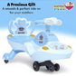 FUNRIDE GALAXY RIDEONS & WAGONS NON BATTERY OPRATED RIDE ON (BLUE)