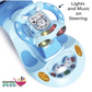 FUNRIDE GALAXY RIDEONS & WAGONS NON BATTERY OPRATED RIDE ON (BLUE)