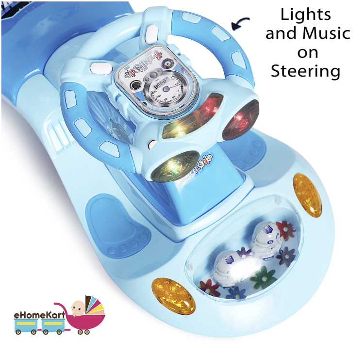 FUNRIDE GALAXY RIDEONS & WAGONS NON BATTERY OPRATED RIDE ON (BLUE)