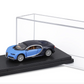Bugatti Chiron Blue 1:64 Bburago Licensed Diecast Scale Model Car.