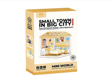 Miniature Bedroom Playset – Small Town in Big City (Mini Bedroom)
