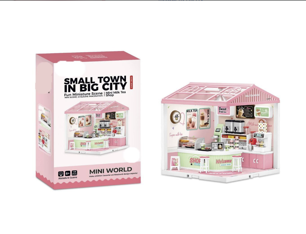 Small Town in Big City – Mini Milk Tea Shop Dollhouse (Mini Milk Tea Shop)