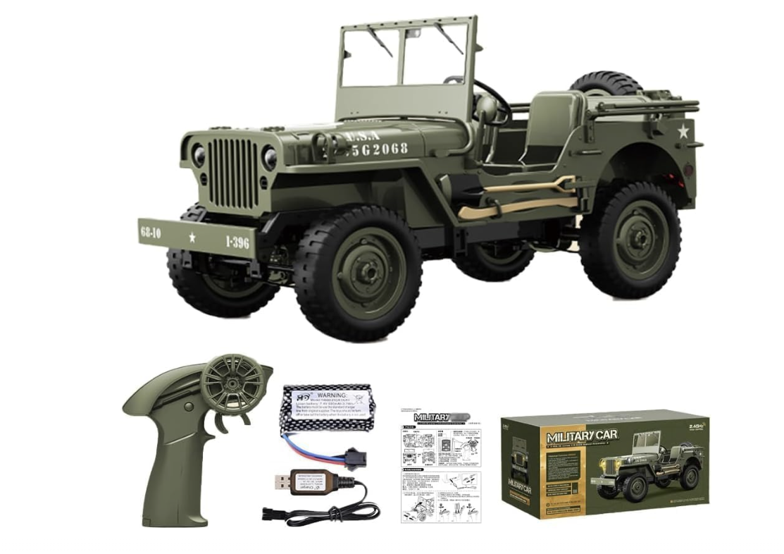 RC Willys Military Jeep 1/10 Scale.