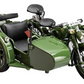 Vintage Military Sidecar Motorcycle (1:10 Scale)