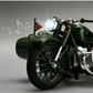 Vintage Military Sidecar Motorcycle (1:10 Scale)