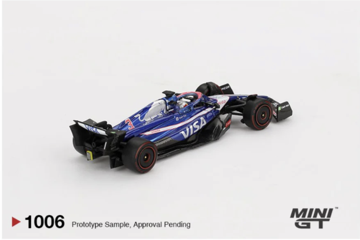 Mini GT 1006: RB VCARB 01 3 Daniel Ricciardo – 2024 F1 Bahrain GP (1:64 Scale).